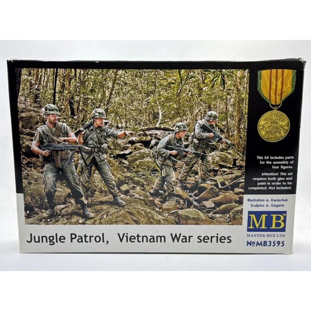 Master Box Jungle Patrol Vietnam War Series 1/35 Sealed Inside Figures 3595